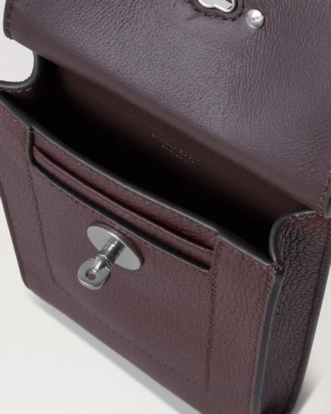 Mini Antony Black Cherry Small Classic Grain Women