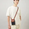 Mini Antony Black & Cognac Bioveg Scotchgrain & Flat Calf