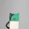 Mini Antony Pre-Loved  Lawn Green, White & Mulberry Green Small Classic Grain