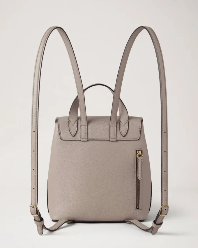 Mini Bayswater Backpack Cashmere Taupe Small Classic Grain