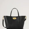 Mini Bayswater Tote Black Small Classic Grain Women