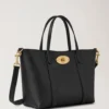Mini Bayswater Tote Black Small Classic Grain Women