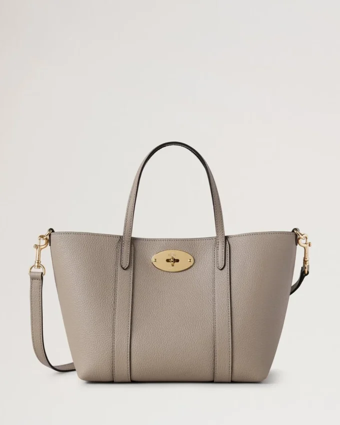 Mini Bayswater Tote Cashmere Taupe Small Classic Grain