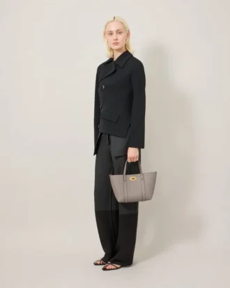 Mini Bayswater Tote Cashmere Taupe Small Classic Grain