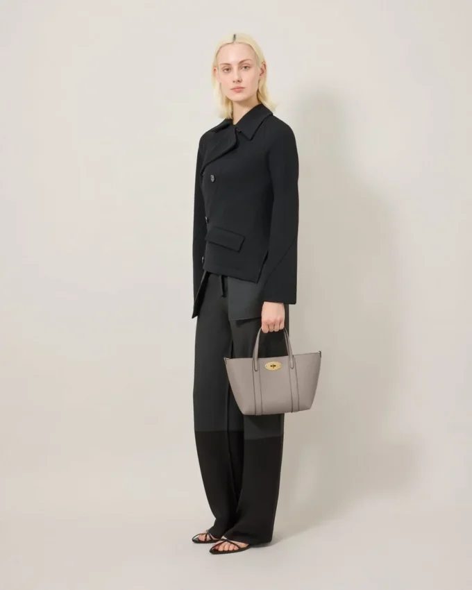 Mini Bayswater Tote Cashmere Taupe Small Classic Grain