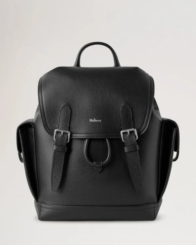Mini Heritage Backpack Black Small Classic Grain