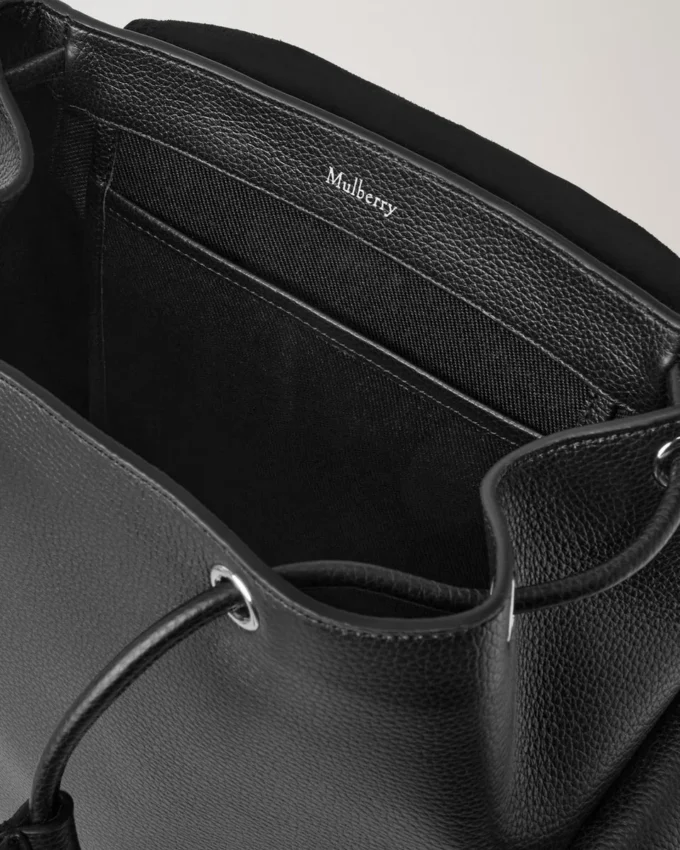 Mini Heritage Backpack Black Small Classic Grain