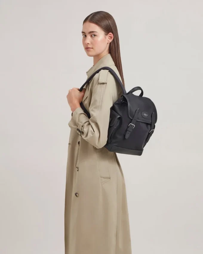 Mini Heritage Nylon Backpack Black Nylon Women