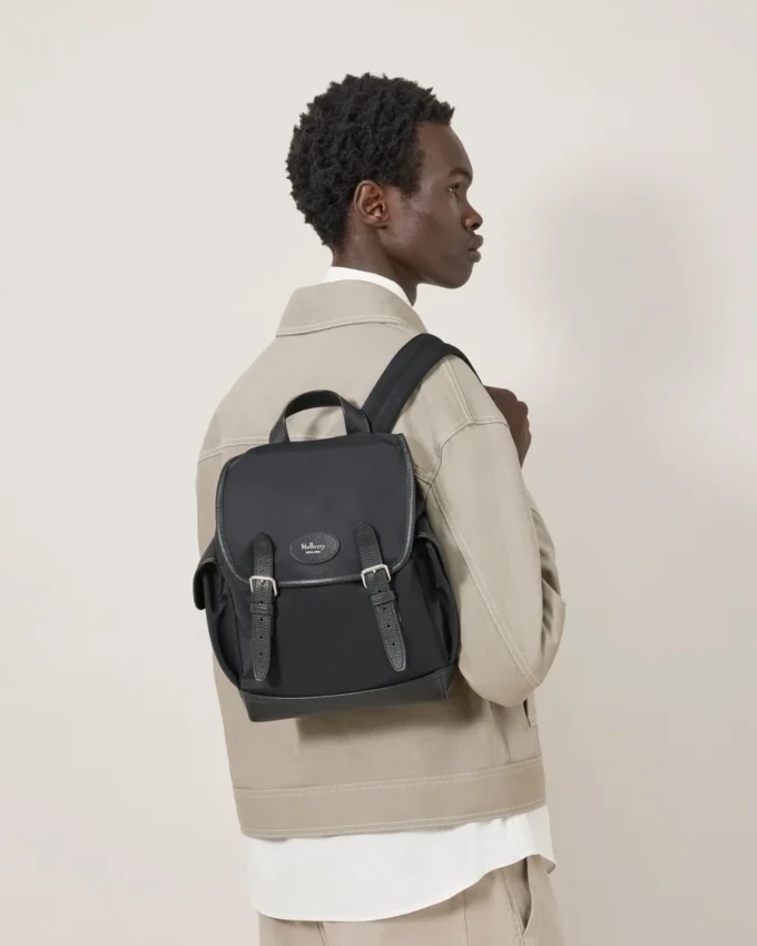 Mini Heritage Nylon Backpack Black Nylon Women