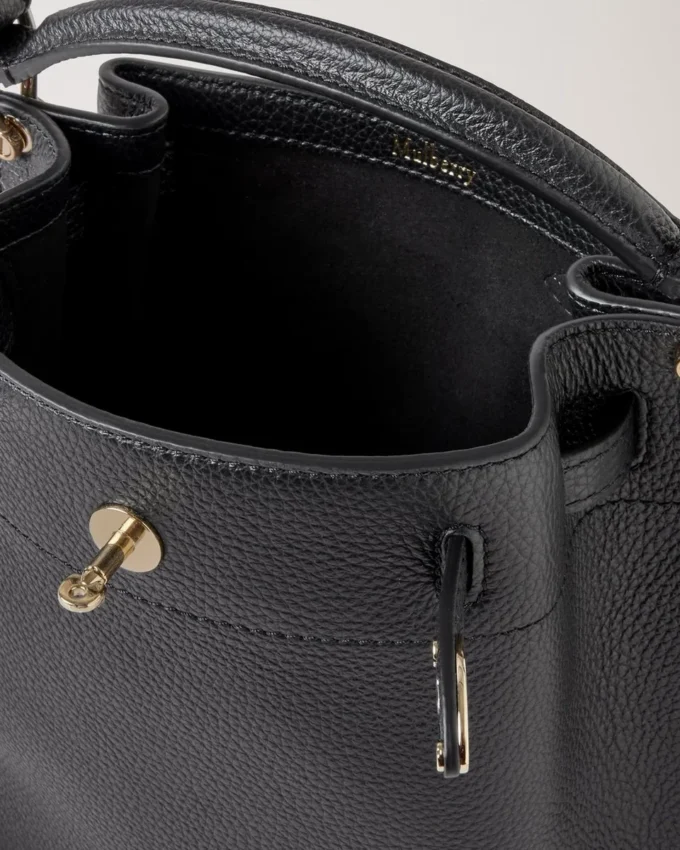 Mini Islington Bucket Black Small Classic Grain