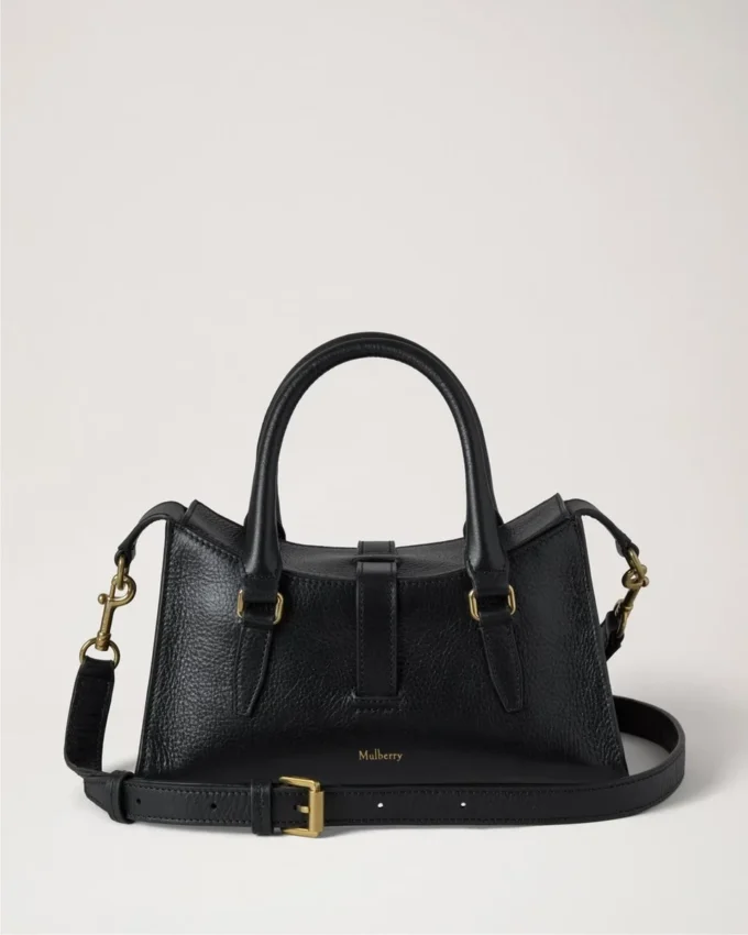 Mini Roxanne Black High Shine Leather Roxanne