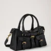 Mini Roxanne Black High Shine Leather Roxanne
