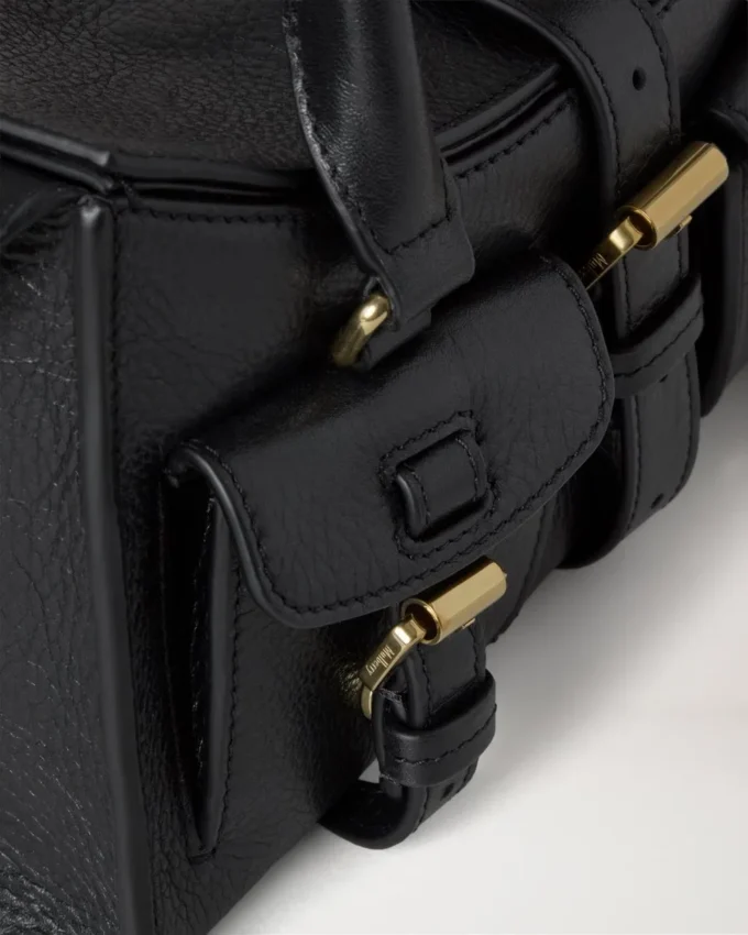 Mini Roxanne Black High Shine Leather Roxanne