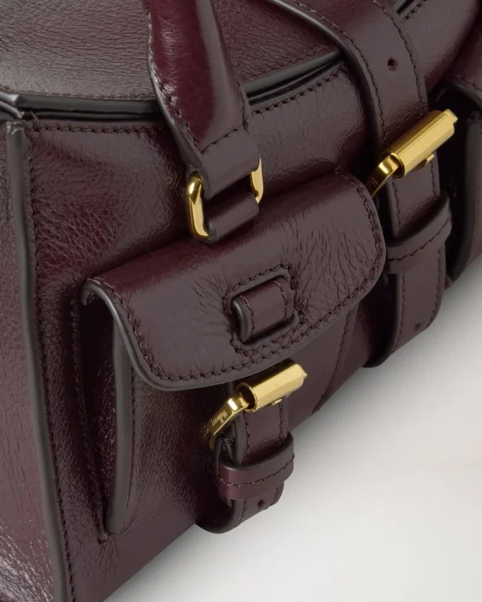 Mini Roxanne Oxblood High Shine Leather Gifts for Her