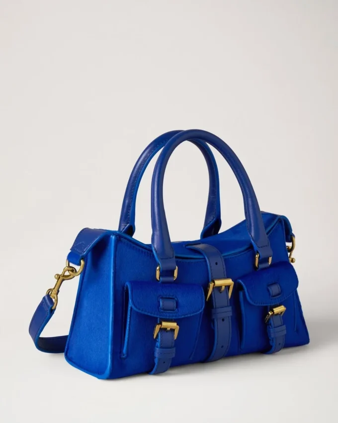 Mini Roxanne Pigment Blue Hair Calf Mini & Micro Bags