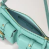 Mini Roxanne Shoulder Bag Marina Blue Small Classic Grain