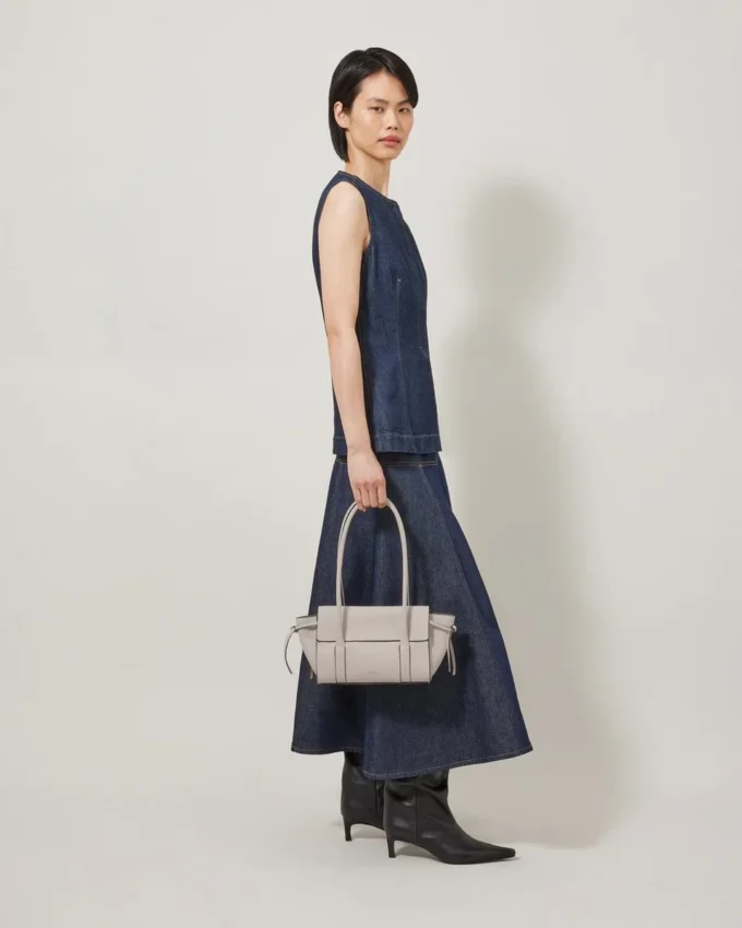 Mini Soft Bayswater Chalk Heavy Grain Women
