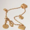Mulberry Charm Bracelet Gold Plated Brass Women