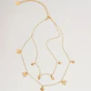 Mulberry Charm Necklace Gold Plated Brass Women