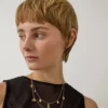 Mulberry Charm Necklace Gold Plated Brass Women