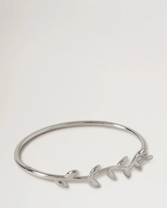 Mulberry Leaf Bracelet Silver Sterling Silver Women