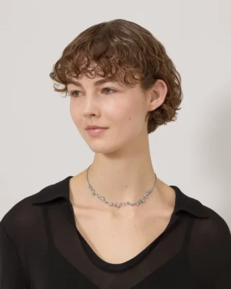 Mulberry Leaf Necklace Silver Sterling Silver Women