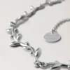 Mulberry Leaf Necklace Silver Sterling Silver Women