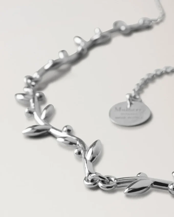 Mulberry Leaf Necklace Silver Sterling Silver Women