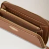 Mulberry Plaque 8 Credit Card Zip Purse Oak Nvt