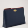 Mulberry Plaque Cosmetic Pouch Night Sky & Coral Orange Small Classic Grain
