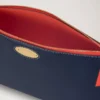 Mulberry Plaque Cosmetic Pouch Night Sky & Coral Orange Small Classic Grain