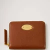 Mulberry Plaque Small Zip Around Purse Oak Nvt Women