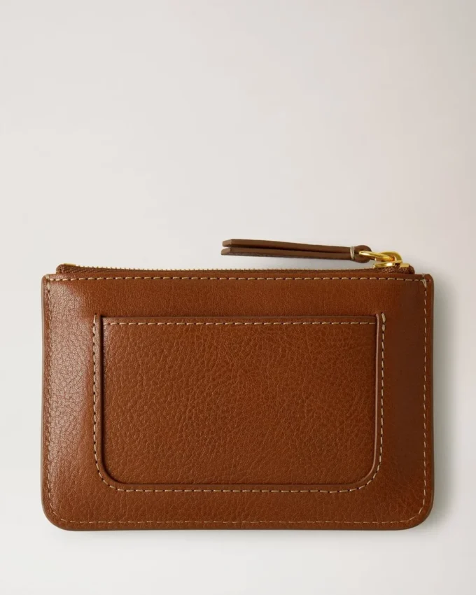 Mulberry Plaque Small Zip Coin Pouch Oak Nvt Women