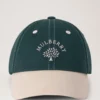 Mulberry Tree Baseball Cap – Colour Block Mulberry Green & Ecru Cotton