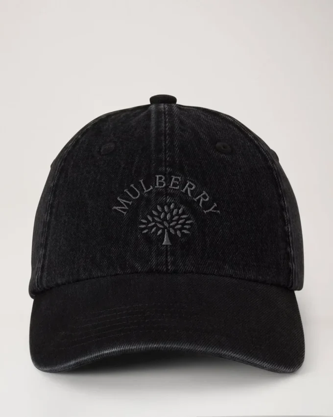 Mulberry Tree Baseball Cap – Denim Washed Black Denim Cotton Mulberry Tree Baseball Cap – Denim Washed Black Denim Cotton