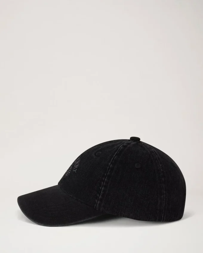 Mulberry Tree Baseball Cap – Denim Washed Black Denim Cotton Mulberry Tree Baseball Cap – Denim Washed Black Denim Cotton