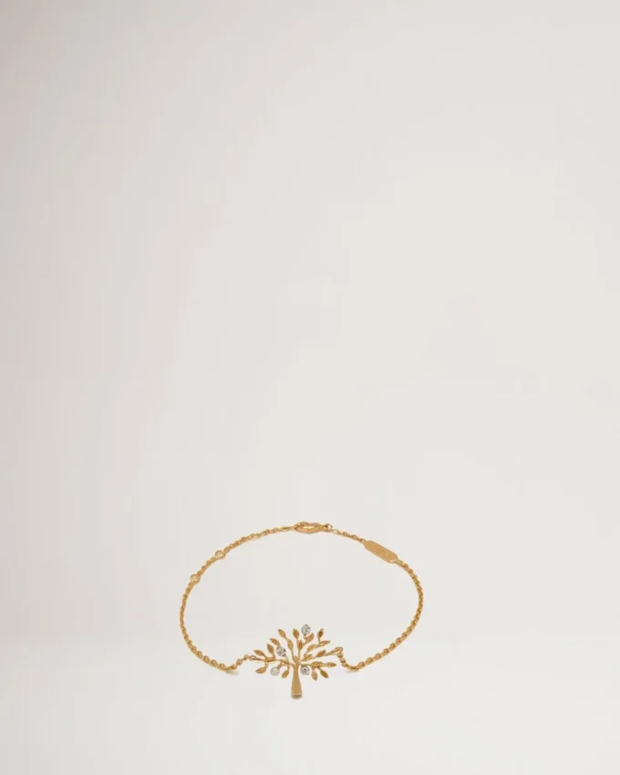 Mulberry Tree Bracelet Brass Metal & Swarovski Crystal