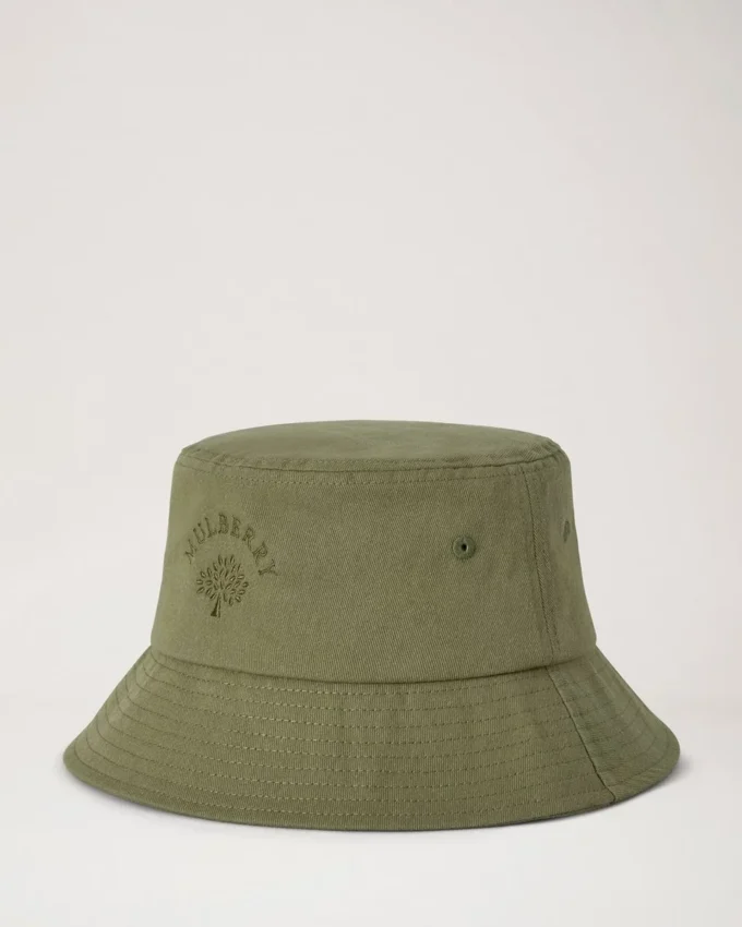 Mulberry Tree Bucket Hat Khaki Cotton Women