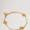 Mulberry Tree Charm Bracelet Gold Plated Brass Women