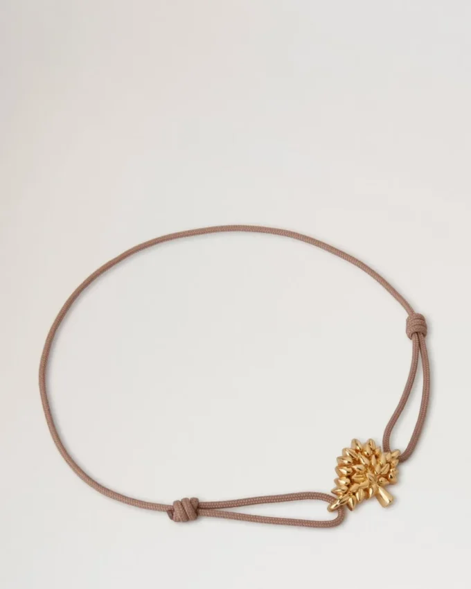 Mulberry Tree Cord Bracelet Teak Sterling Silver & Cord