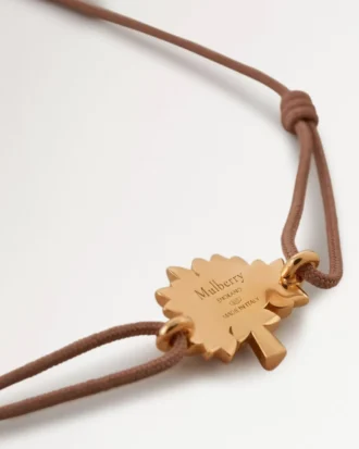 Mulberry Tree Cord Bracelet Teak Sterling Silver & Cord