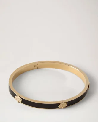 Mulberry Tree Enamel Bracelet Black Stainless Steel & Enamel