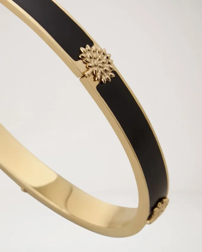 Mulberry Tree Enamel Bracelet Black Stainless Steel & Enamel