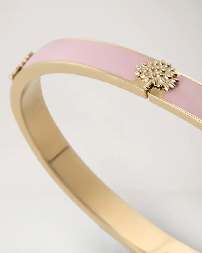 Mulberry Tree Enamel Bracelet Powder Pink Stainless Steel & Enamel