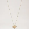 Mulberry Tree Necklace Brass Metal & Swarovski Crystal