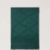 Mulberry Tree Rectangular Scarf Mulberry Green Cotton Silk Blend