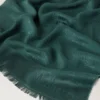 Mulberry Tree Rectangular Scarf Mulberry Green Cotton Silk Blend
