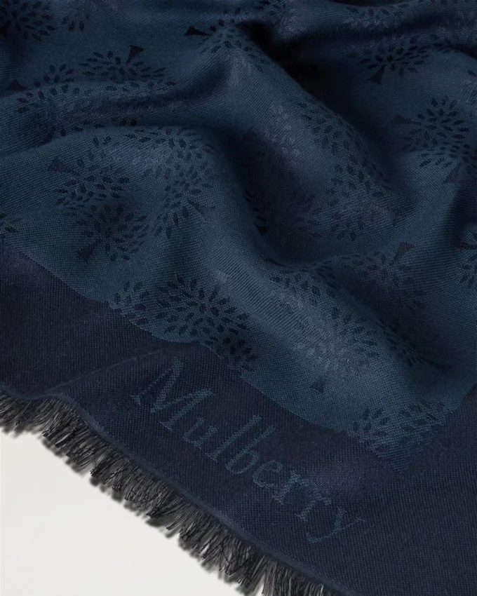 Mulberry Tree Square Night Sky Cotton Silk Blend Mulberry Tree Square Night Sky Cotton Silk Blend
