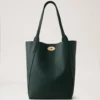 North South Bayswater Tote Mulberry Green Heavy Grain