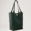 North South Bayswater Tote Mulberry Green Heavy Grain